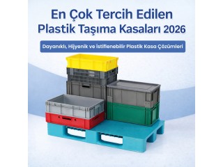 Самые востребованные пластиковые транспортировочные ящики 2026 | Прочные, гигиеничные и штабелируемые решения